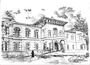 Muzeul Arte Vizuale Galați / grafică în peniță autor: Constanța Abalasei-Donosă
